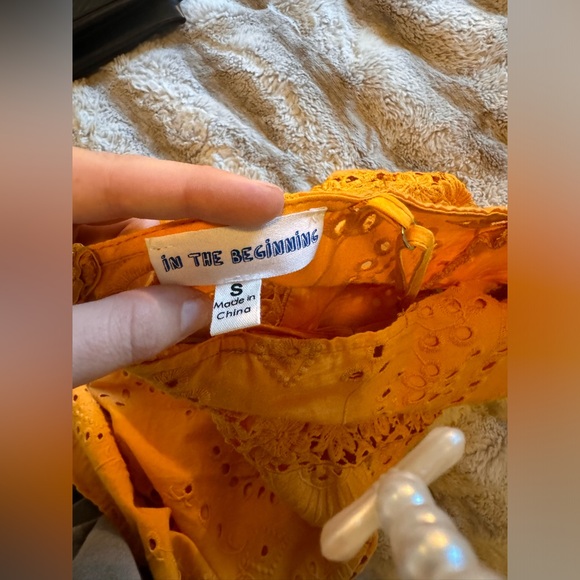 In the beginning light orange dress - Picture 3 of 4